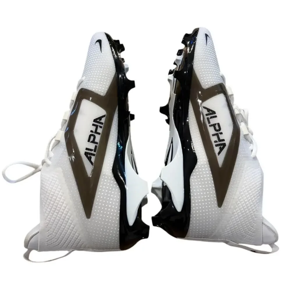 Nike Alpha Menace Elite 4 Football Cleats Size 11.5 White Navy Black FZ7701-105